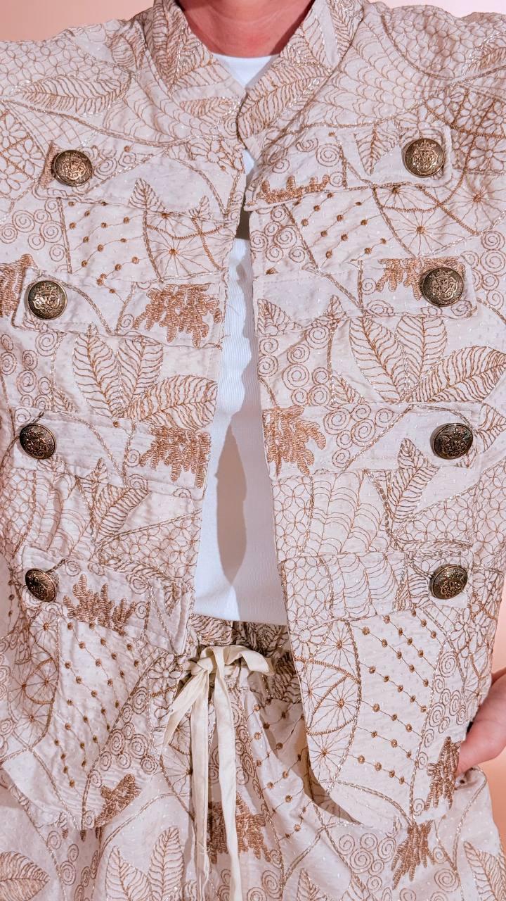 MOTEL Gilet napoleon S26JJ41 AVORIO 
