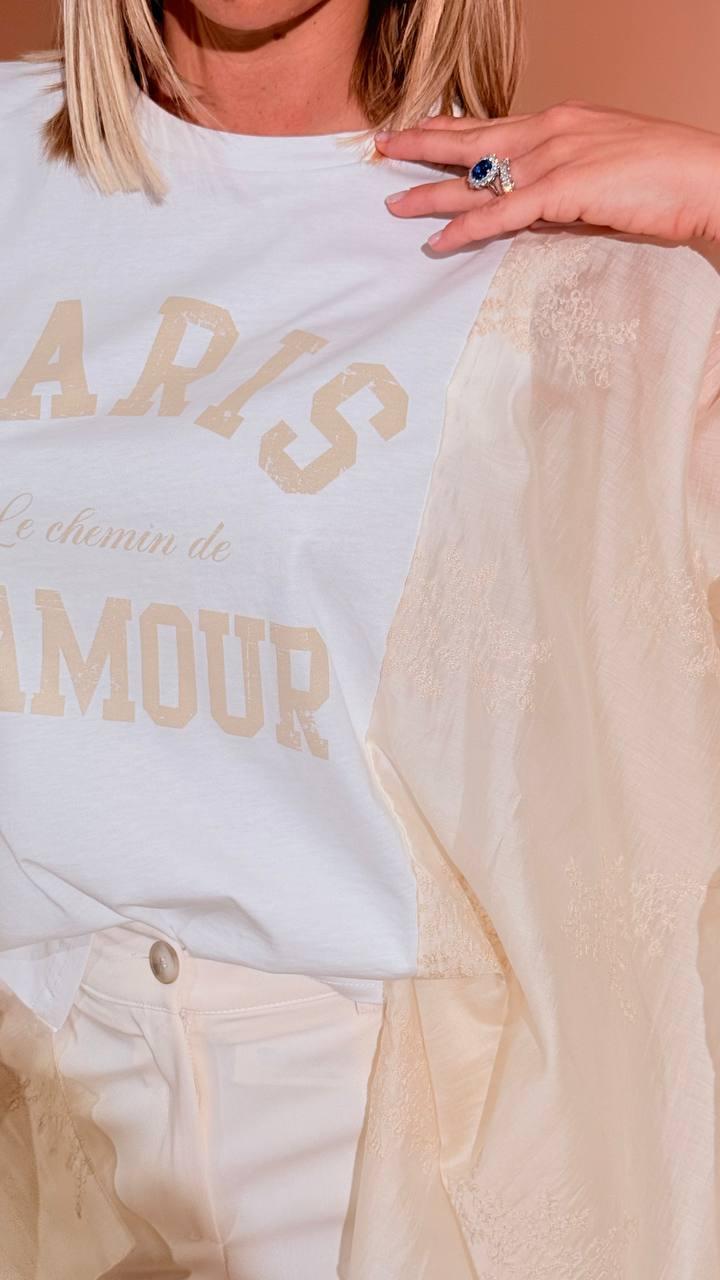 PHILIA LOFT T-shirt paris D02E0905 BIANCO 