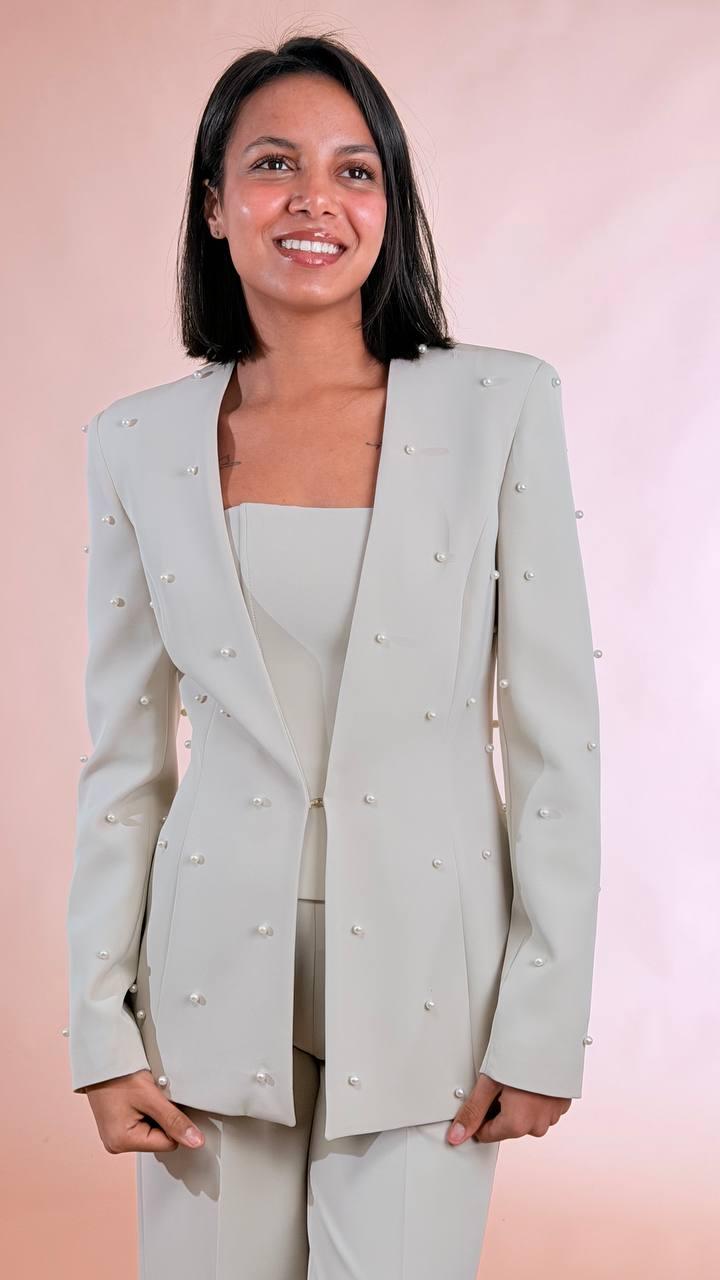 SILENCE Blazer perle GI5354APP GREIGE 