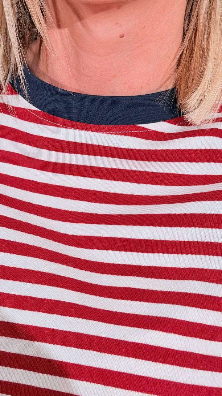 TENSIONE IN T-shirt righe 26M4116 ROSSO 
