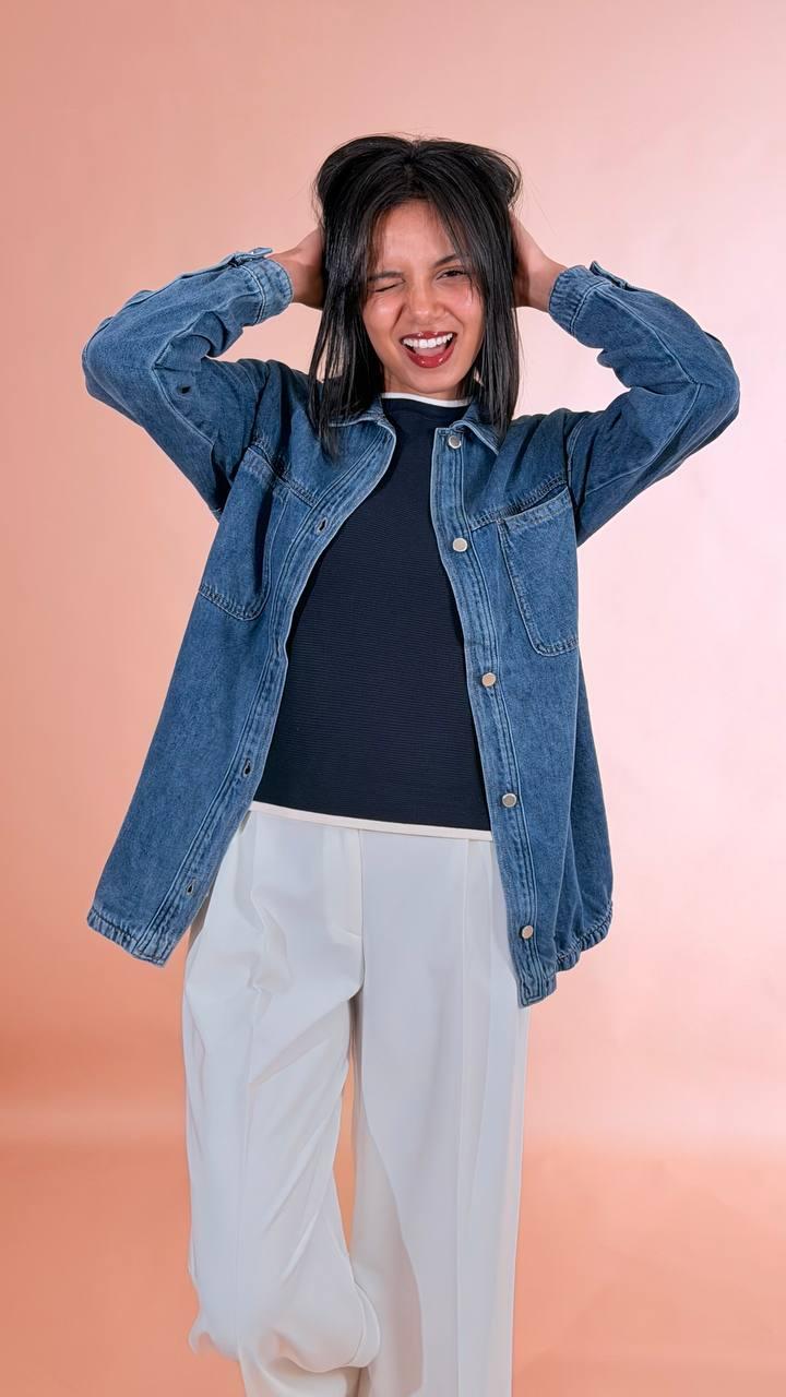 LEVA Camicia denim <BR/> N30F32008 DENIM 