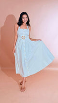 FRACOMINA Midi chemisier dress con cintura FS26SD2003W40001 BIANCO 