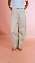MOTEL Pantalone con elastico S26P183 GHIACCIO 
