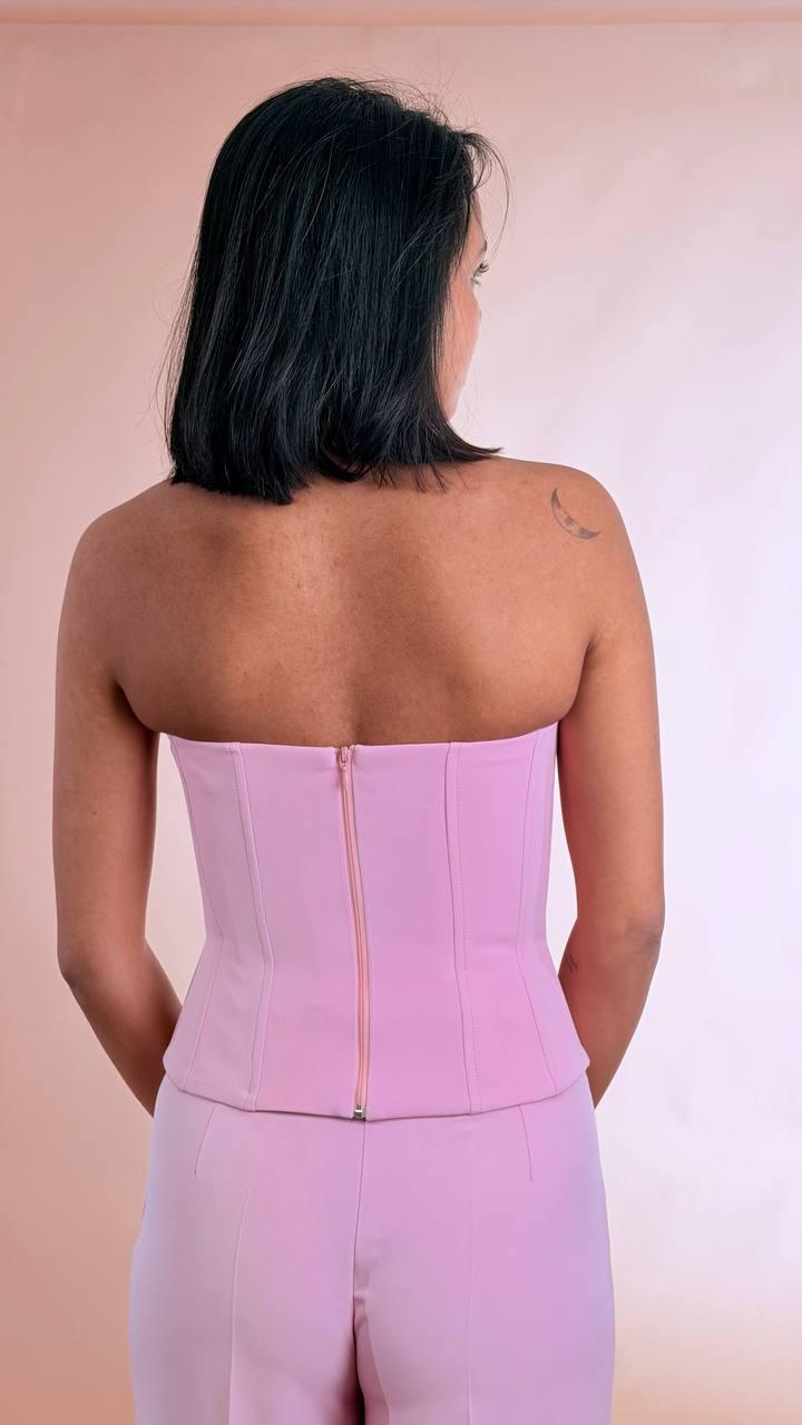 SILENCE Top corsetto BOU870 BUBBLE 