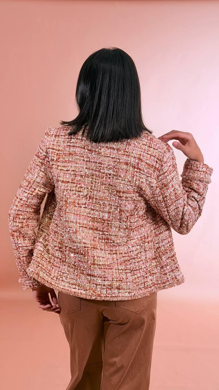 HAVE ONE Blazer tweed JNO-Q119 MULTICOLOR 