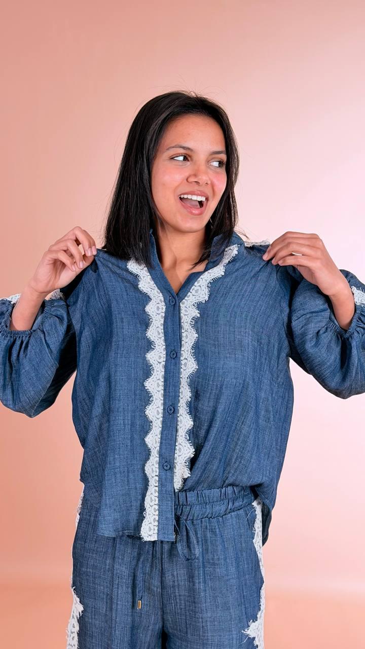 MOTEL Camicia chambery S26CA65 DENIM 