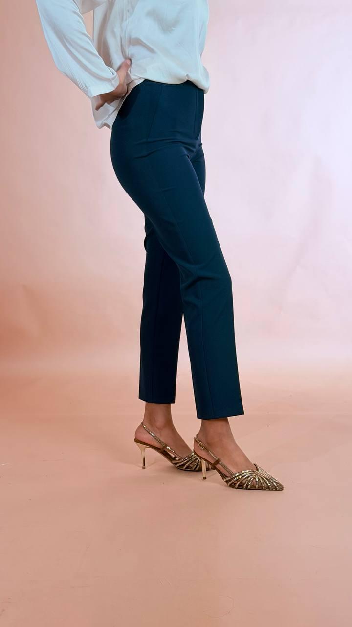 SILENCE Pantalone slim NP2002KEY NAVY 