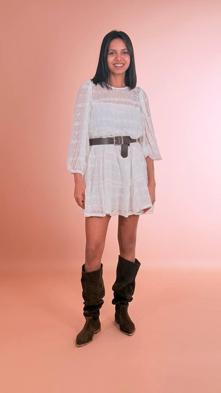 ANNA ROCK Abito ricamo 4093055 BIANCO 