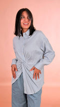 ELLEH Camicia nodo SS260055 CELESTE 