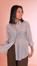 HAVE ONE Camicia check CJK-Q088 AZZURRO 
