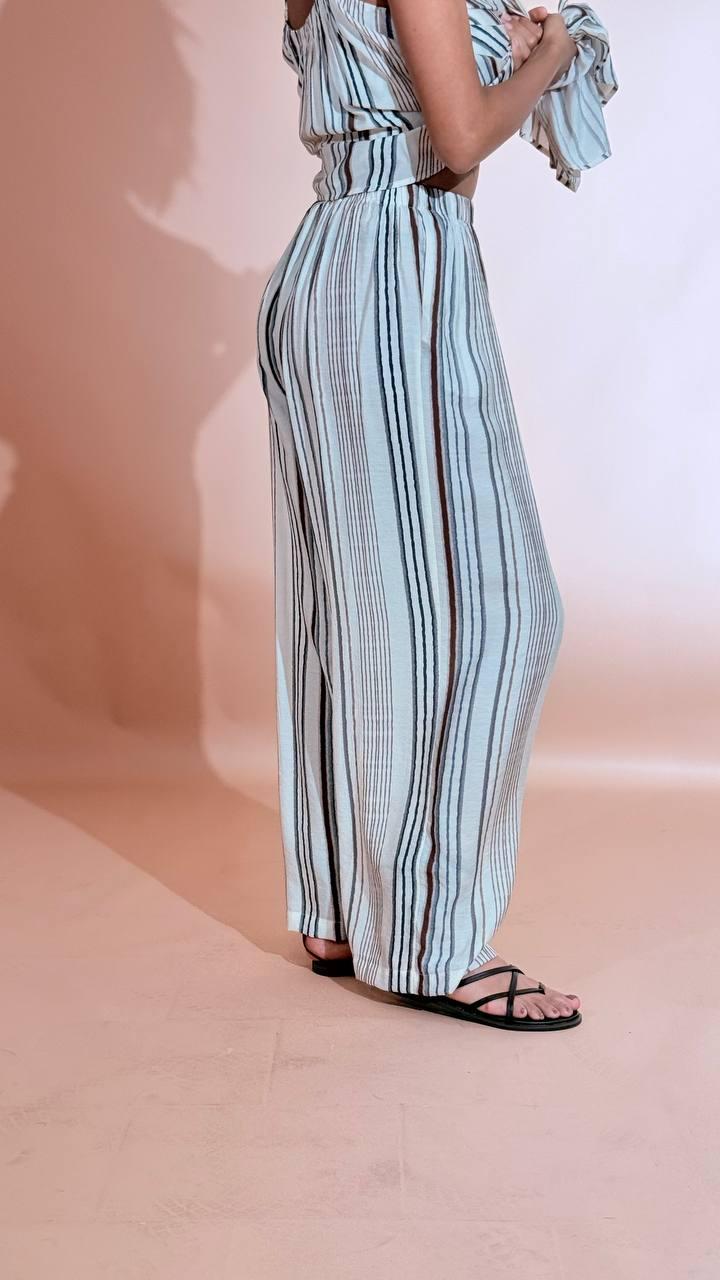 ELLEH Pantalone rigato SS260132 MULTICOLOR 