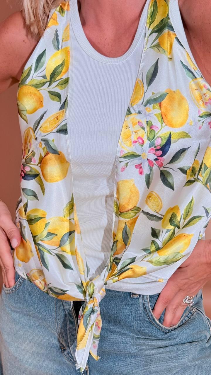 KONTATTO Canotta Foulard YM3038N GIALLO 