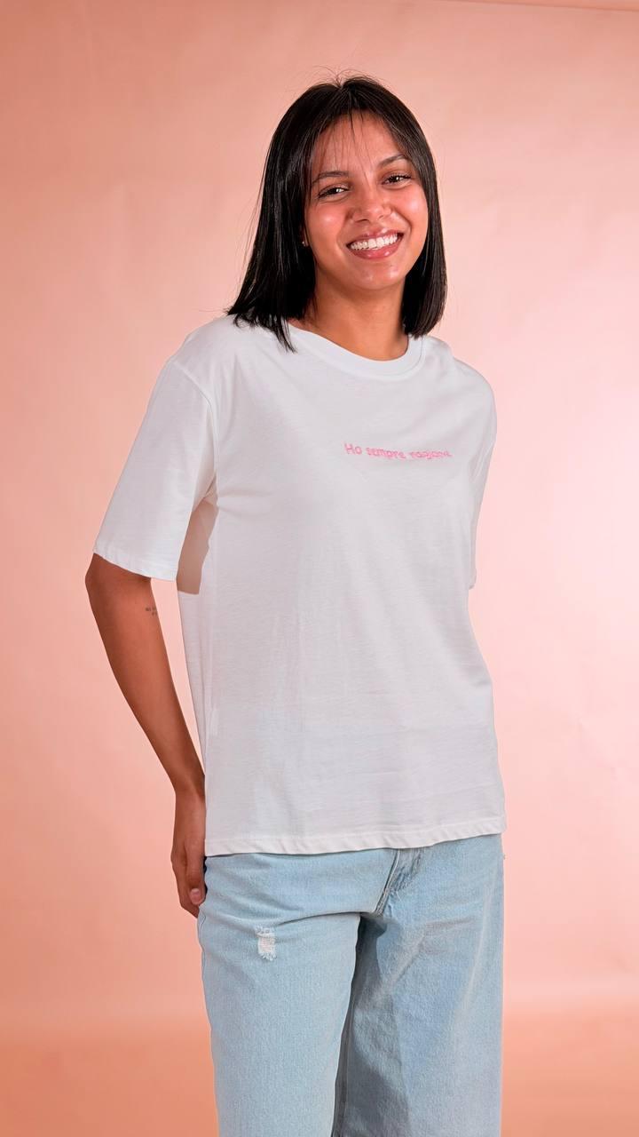 LEVA T-shirt ho sembre ragione 24556 AVORIO 
