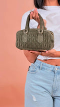 LEVA Borsa lavorazione rilievo MIU MIU VERDE 