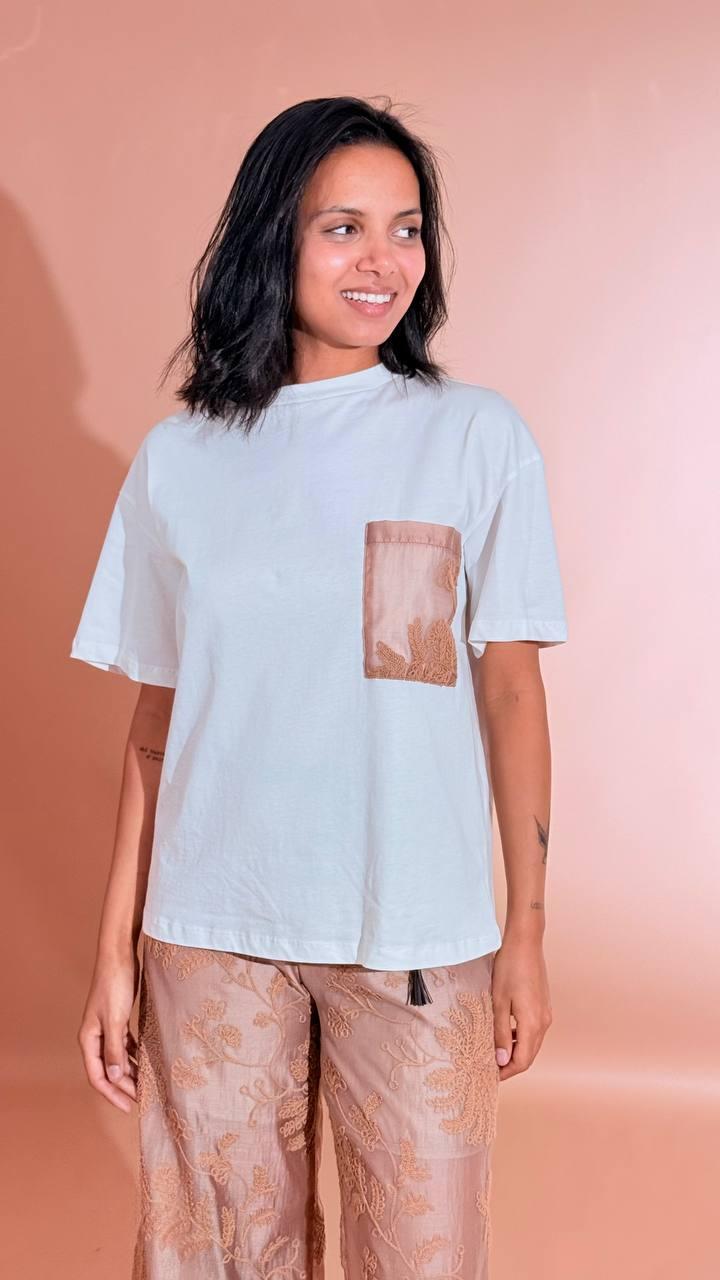 H2O T-shirt taschino ROFA BIANCO 