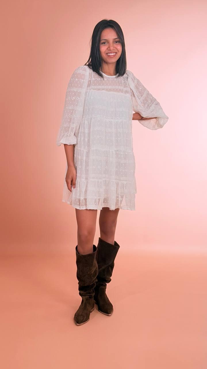 ANNA ROCK Abito ricamo 4093055 BIANCO 