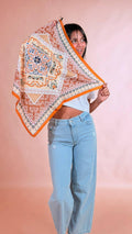 LEVA Foulard fantasia SC004 ARANCIO 