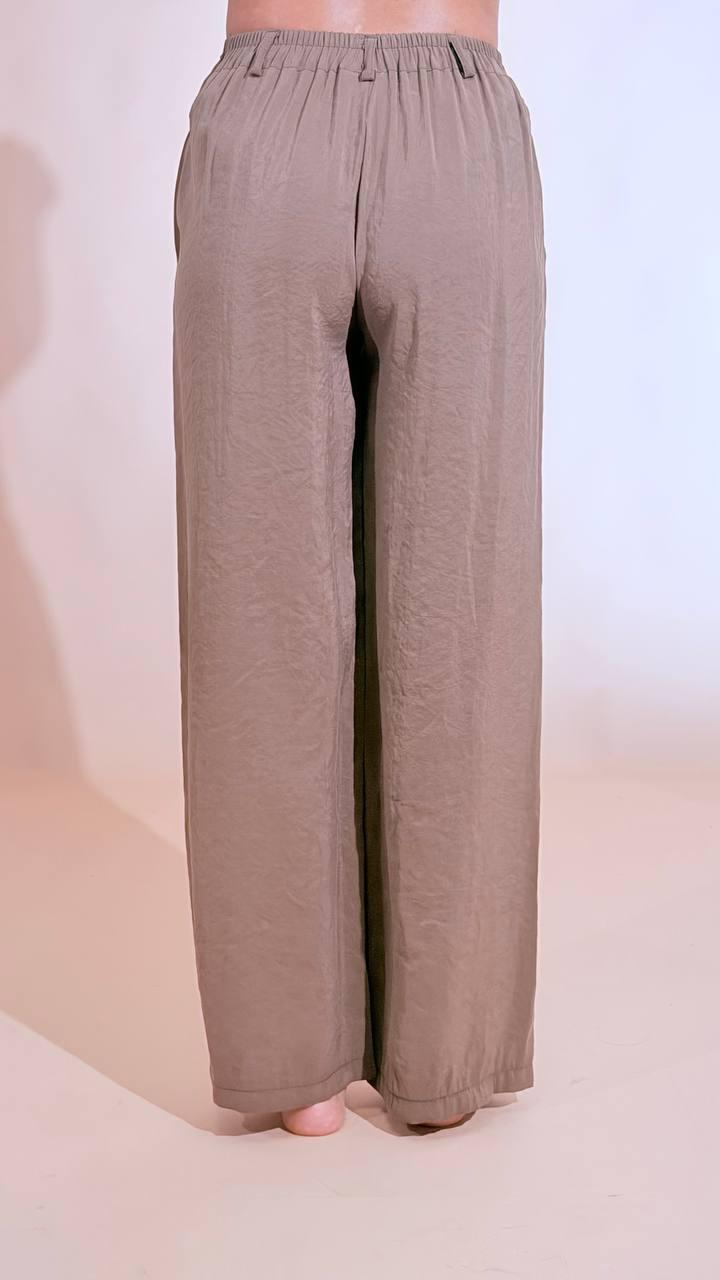 LEVA Pantalone palazzo basico P1564 MORO 