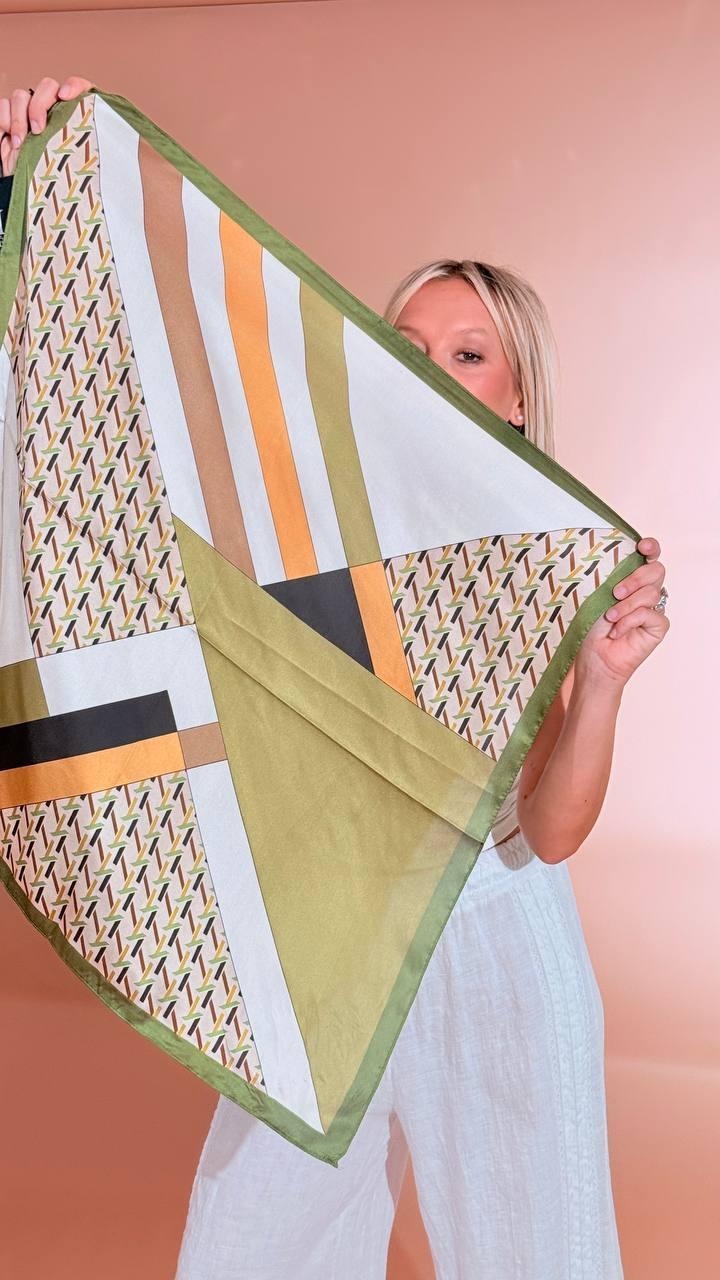 LEVA Foulard fantasia SC004 VERDE 