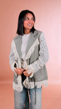 LEVA Sahariana maniche pizzo 100co 100pl 254563 VERDE 