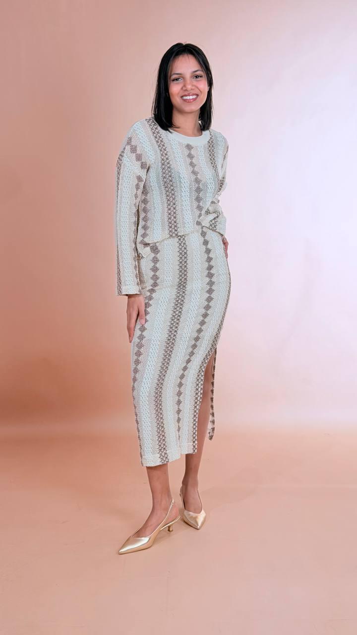 PHILIA LOFT Maglia uncinetto P02P0117 PANNA 