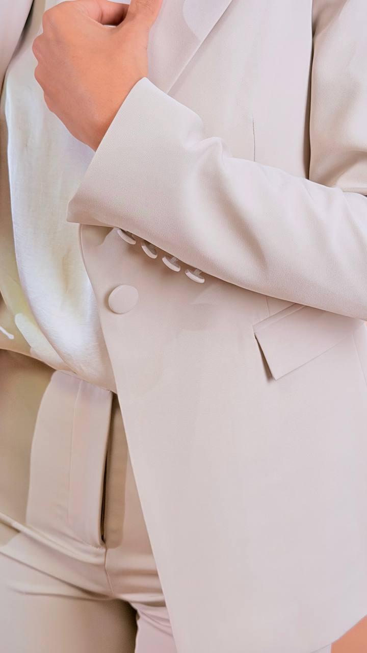 SILENCE blazer mono petto SD5015KEY GREIGE 