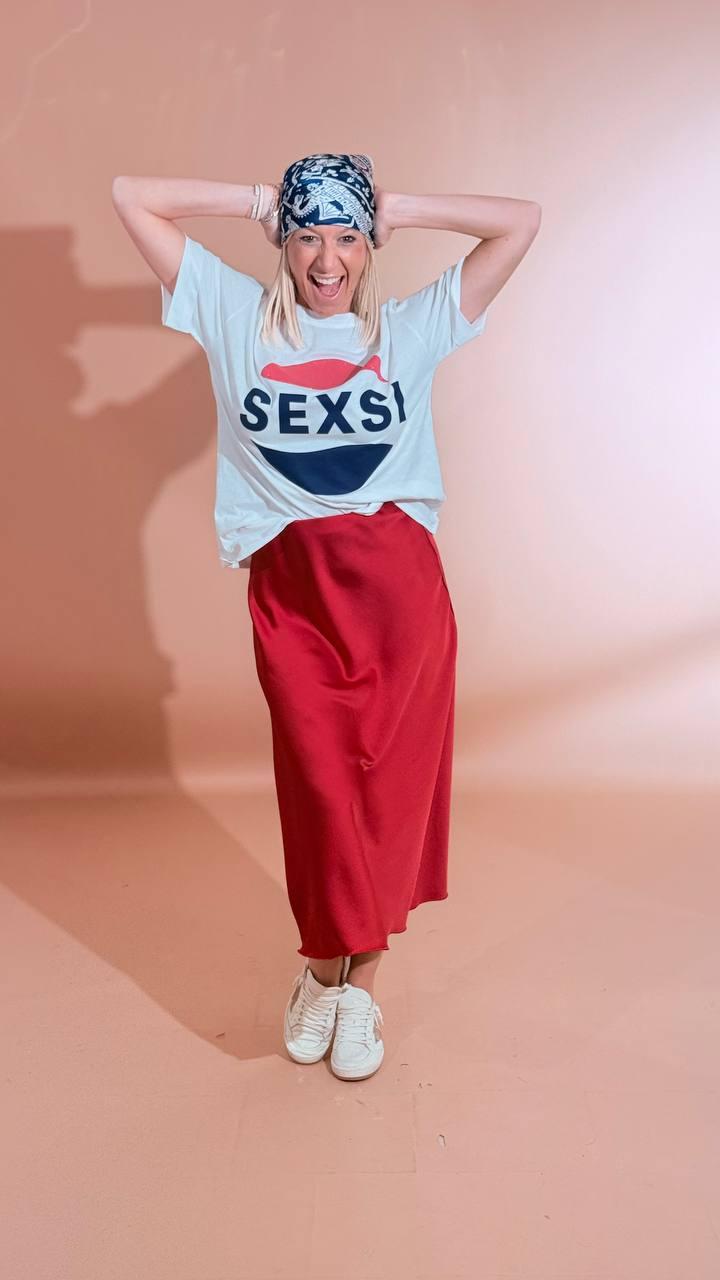 LEVA T-shirt scritta sexsi FIT10199  