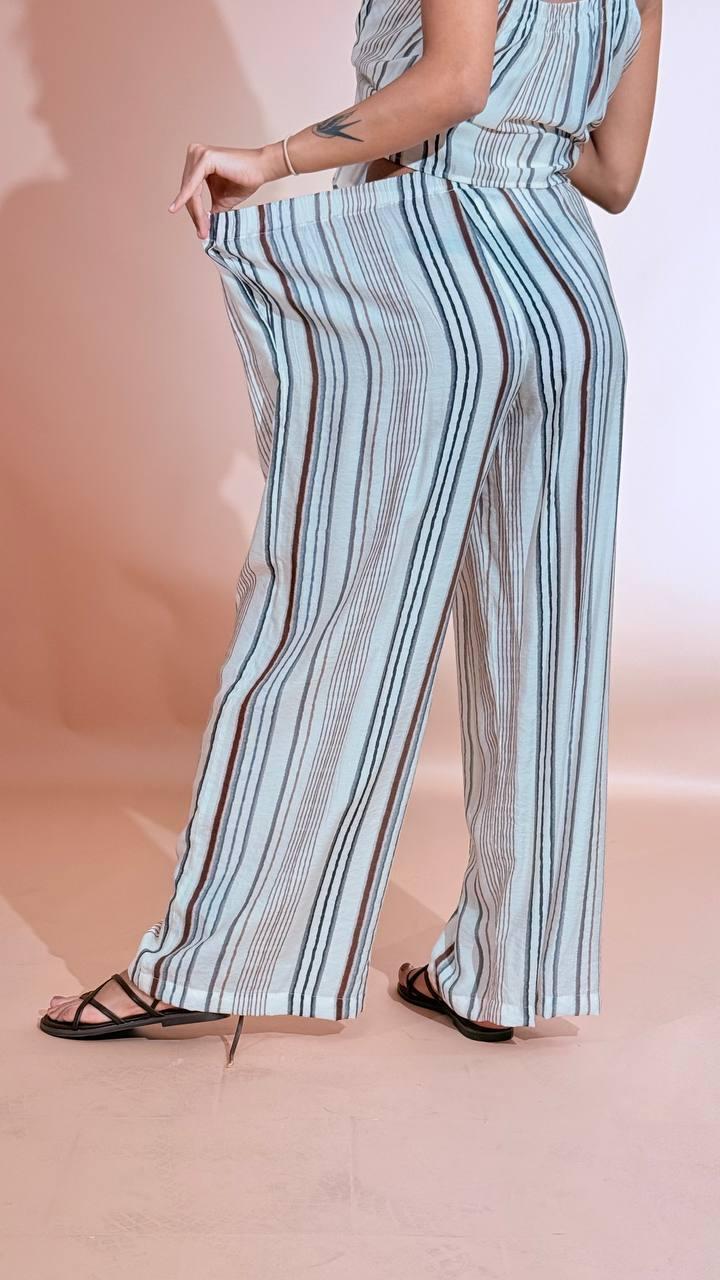 ELLEH Pantalone rigato SS260132 MULTICOLOR 