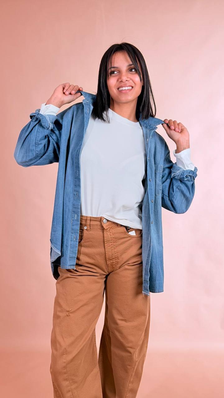 TENSIONE IN Camicia denim S26C306 JEANS 