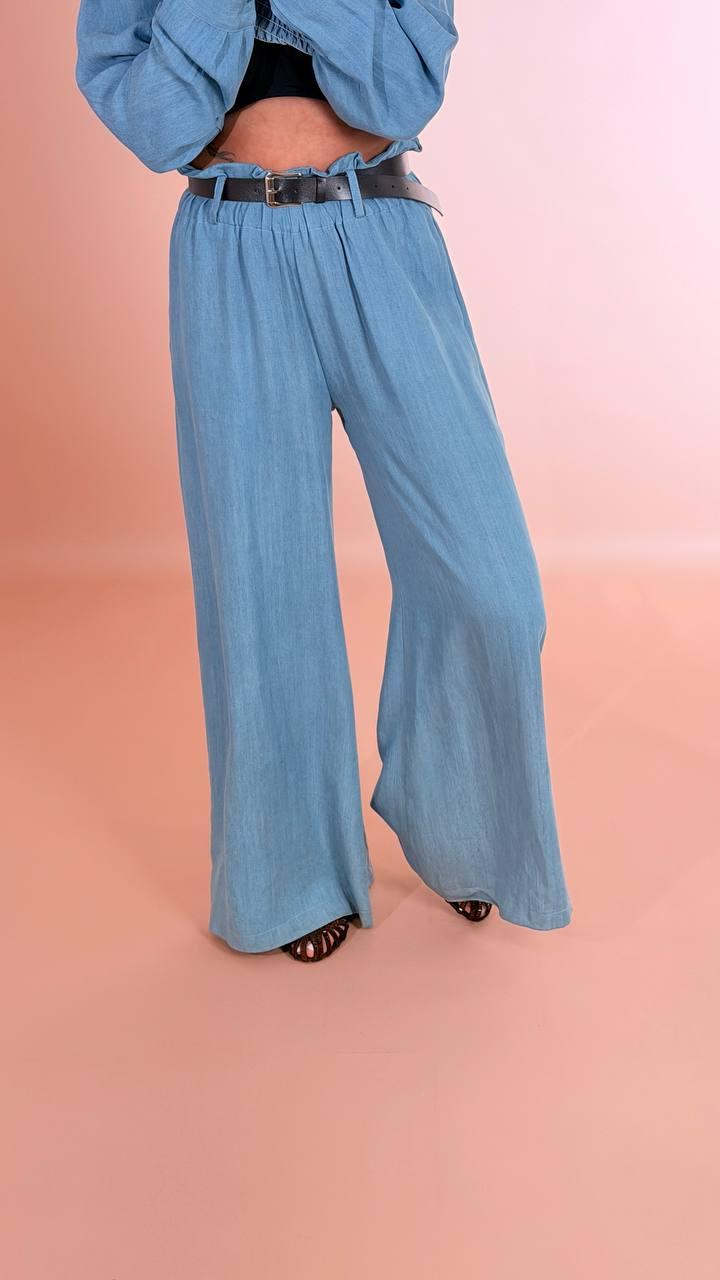 HAVE ONE Pantalone con cintura PMA-Q359 DENIM 