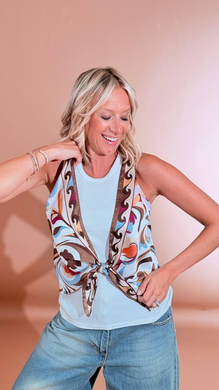 KONTATTO Canotta foulard YM3038N MORO 
