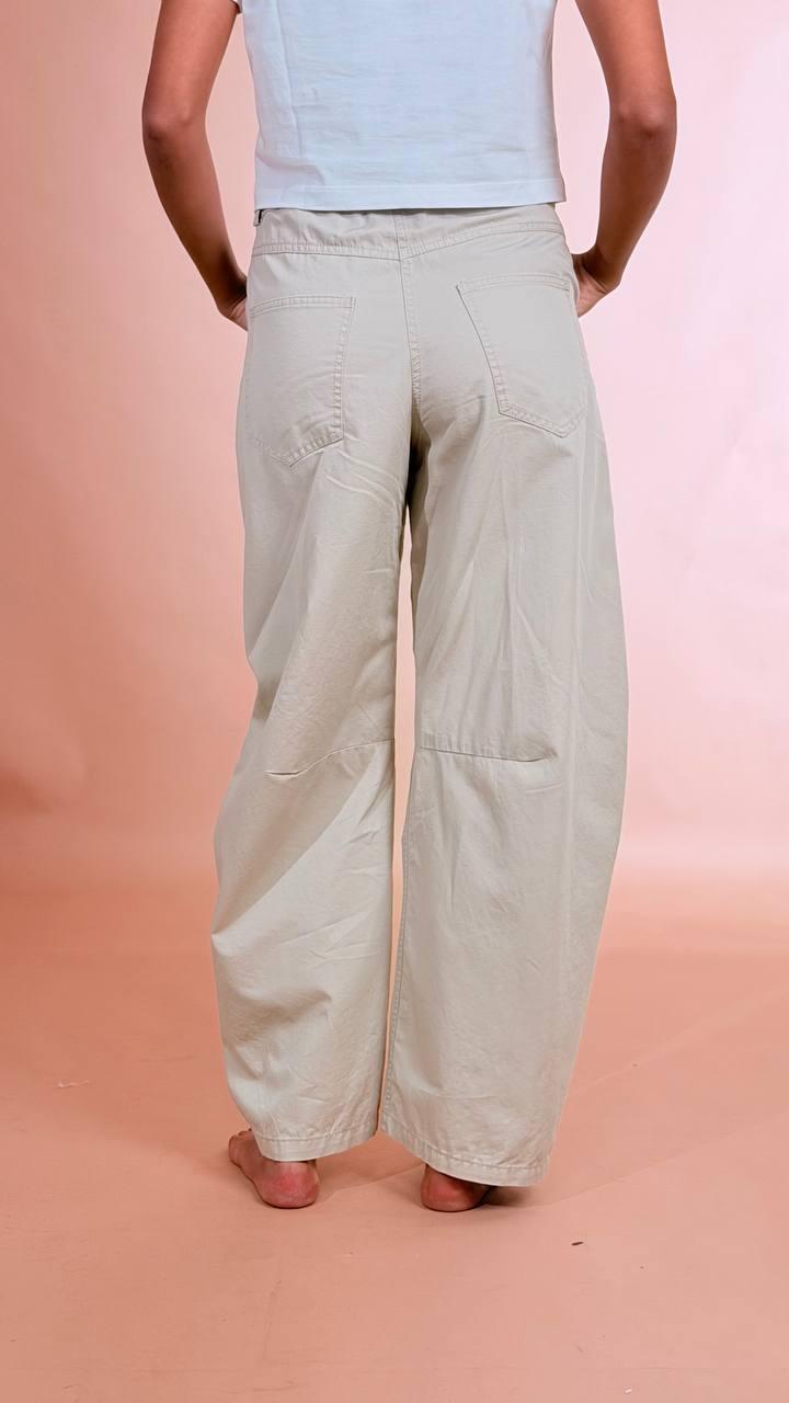 MOTEL Pantalone con elastico S26P183 GHIACCIO 