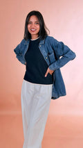 LEVA Camicia denim <BR/> N30F32008 DENIM 