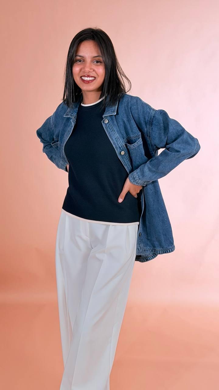 LEVA Camicia denim <BR/> N30F32008 DENIM 