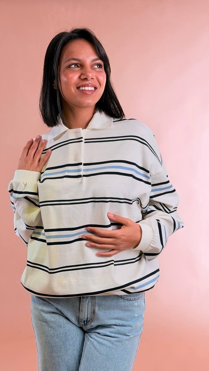 ELLEH Polo Oversize SS260233 BLU 
