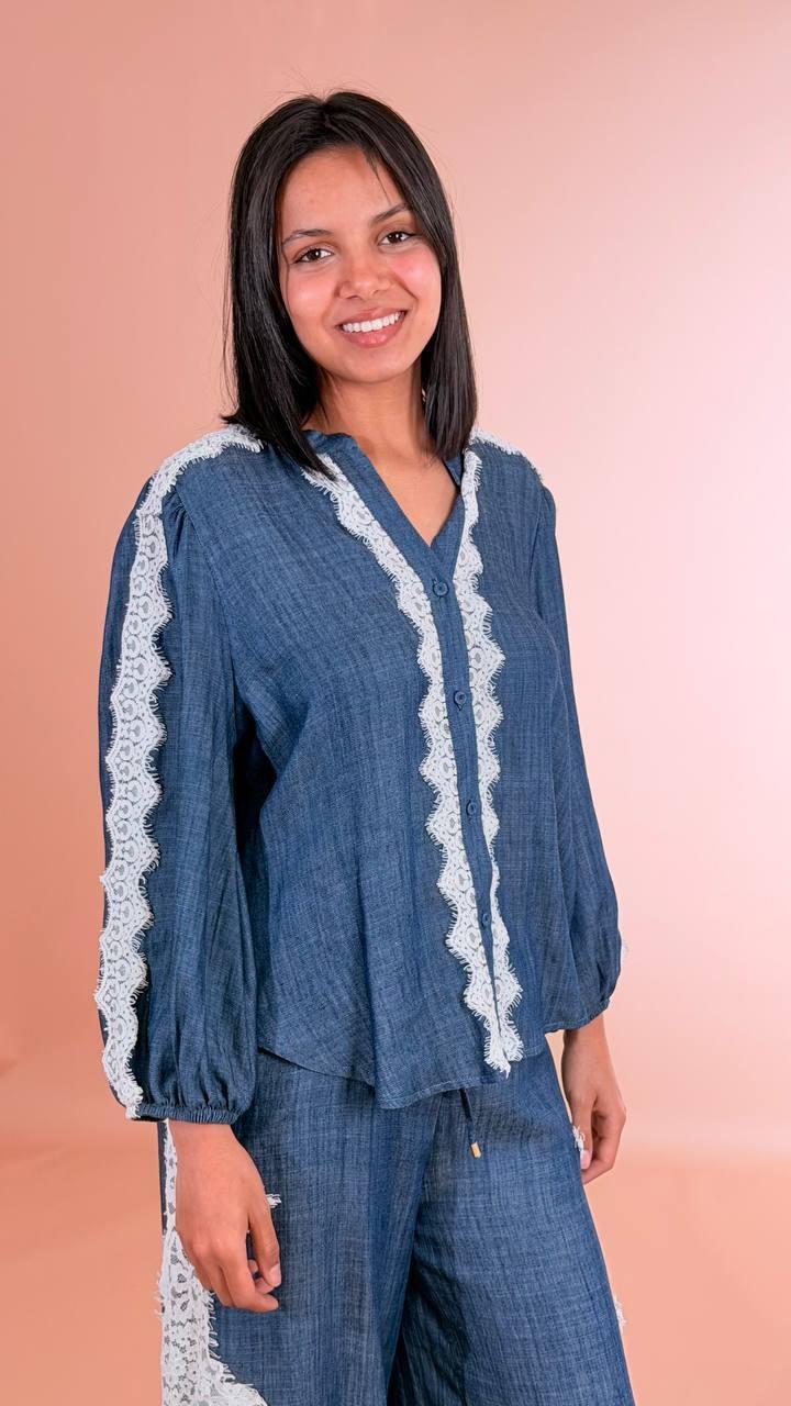 MOTEL Camicia chambery S26CA65 DENIM 