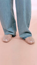 OVYE Ballerina in rete con strass VERNICA444 ORO 