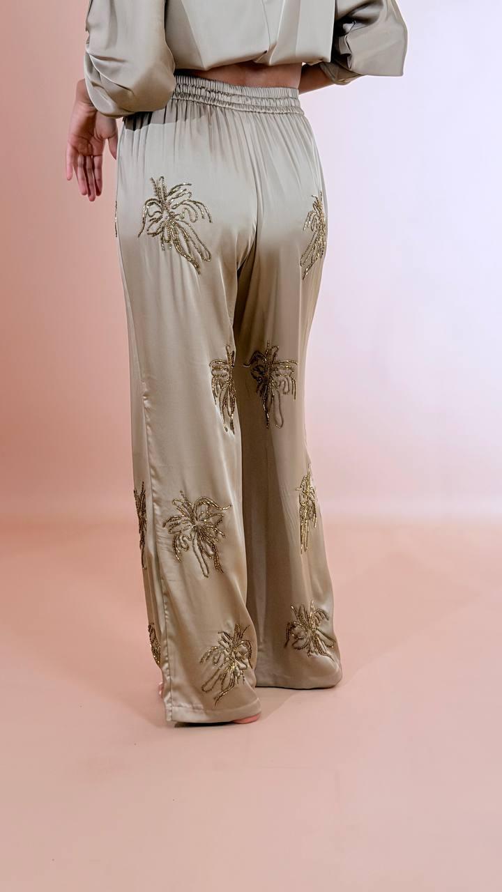 H2O Pantalone raso pietre PASITRA OLIO 