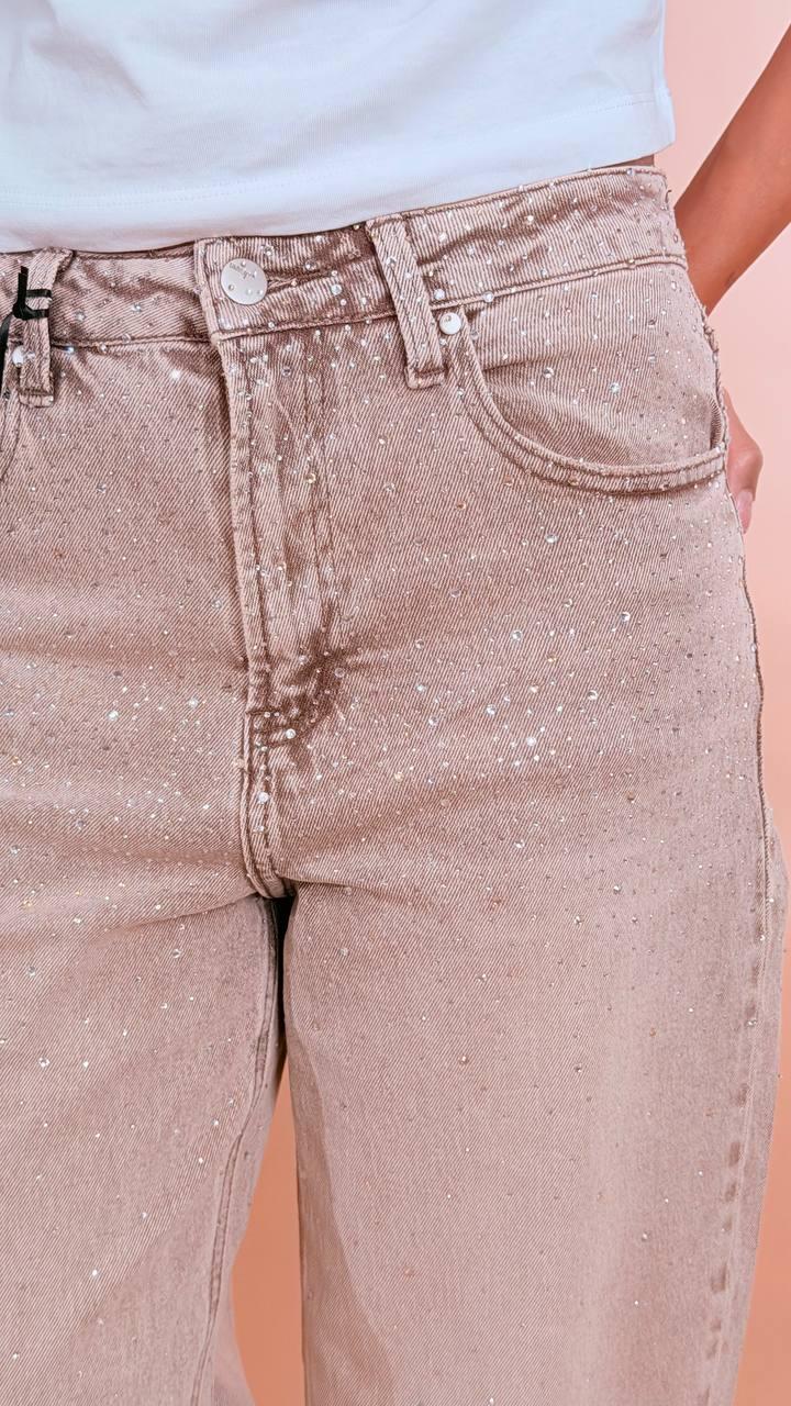 LEVA Jeans swarovski FX5280 BEIGE 