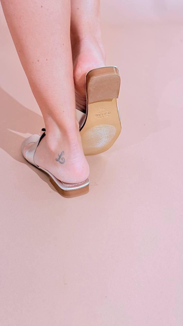 DIVINE FOLLIE Ciabatta Capri ES39/E080 ARGENTO 