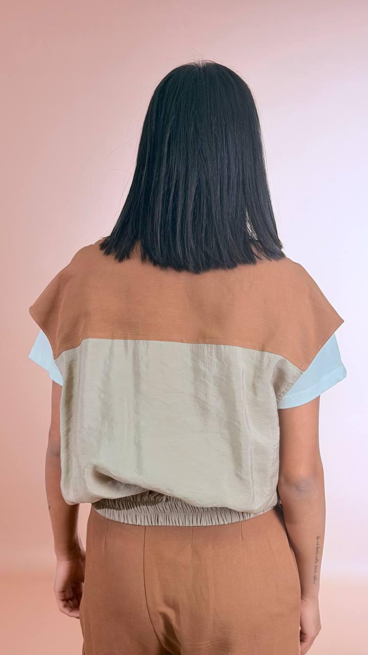 PHILIA LOFT Gilet safari D02E0975 CAMMELLO 