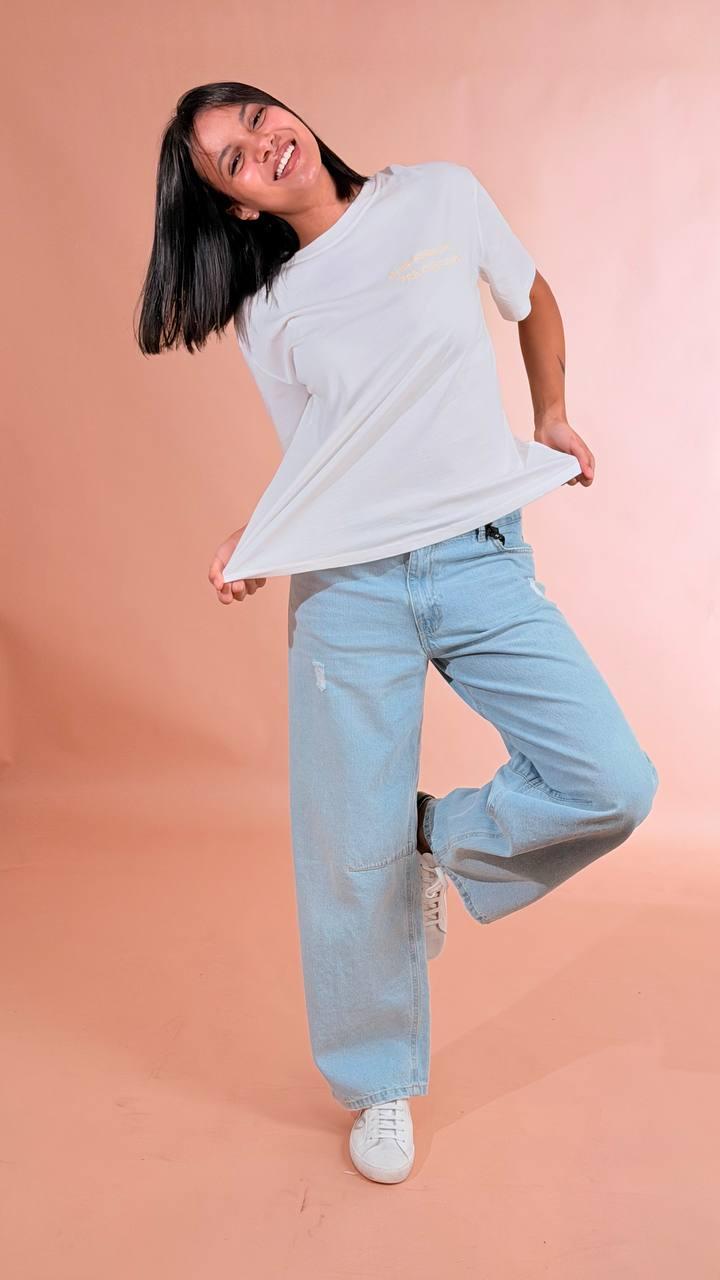 LEVA T-shirt buon giorno principessa 24456 AVORIO 