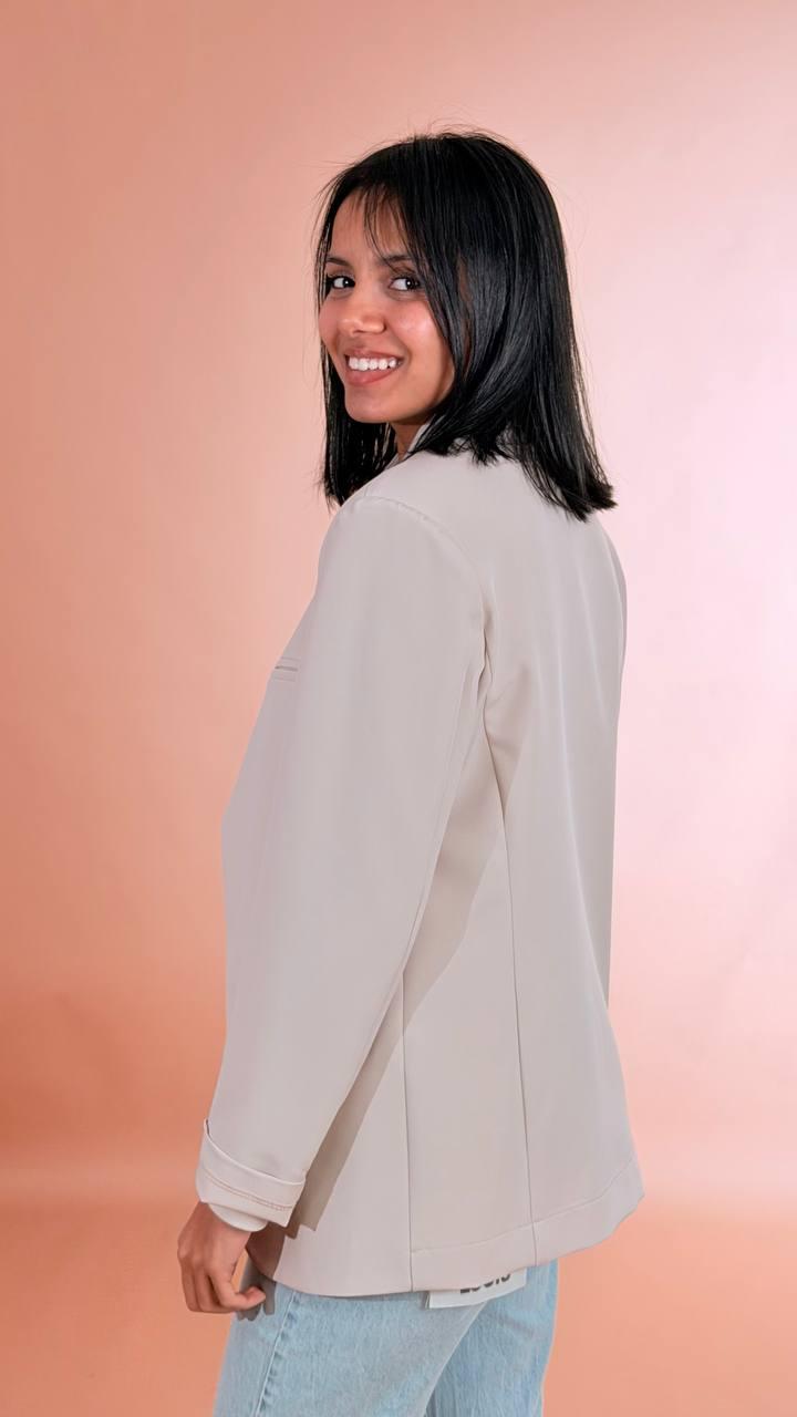 MARYLEY Core jacket con chiusura bottone al collo 26EB175/43BL CIPRIA 