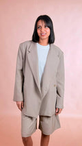 ANNA ROCK Blazer bottone laterale 609209 CORDA 