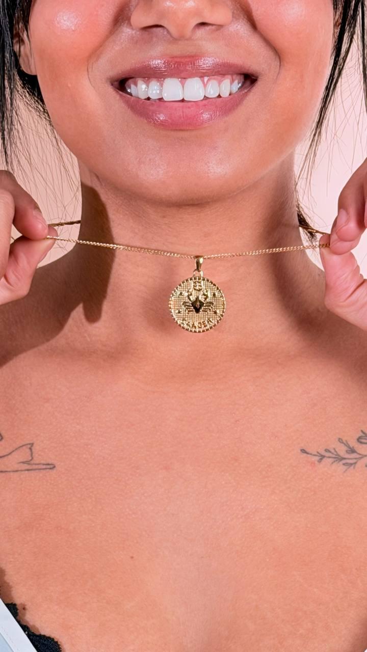 CLUB MANHATTAN Collana segno zodiale cancro CLBMCANCRO ORO 