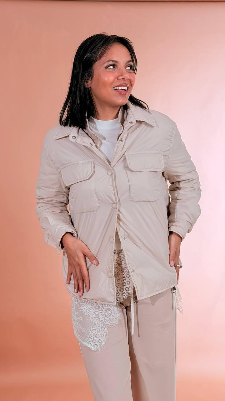 PHILIA LOFT Giacca trapuntata P02P0115 BEIGE 