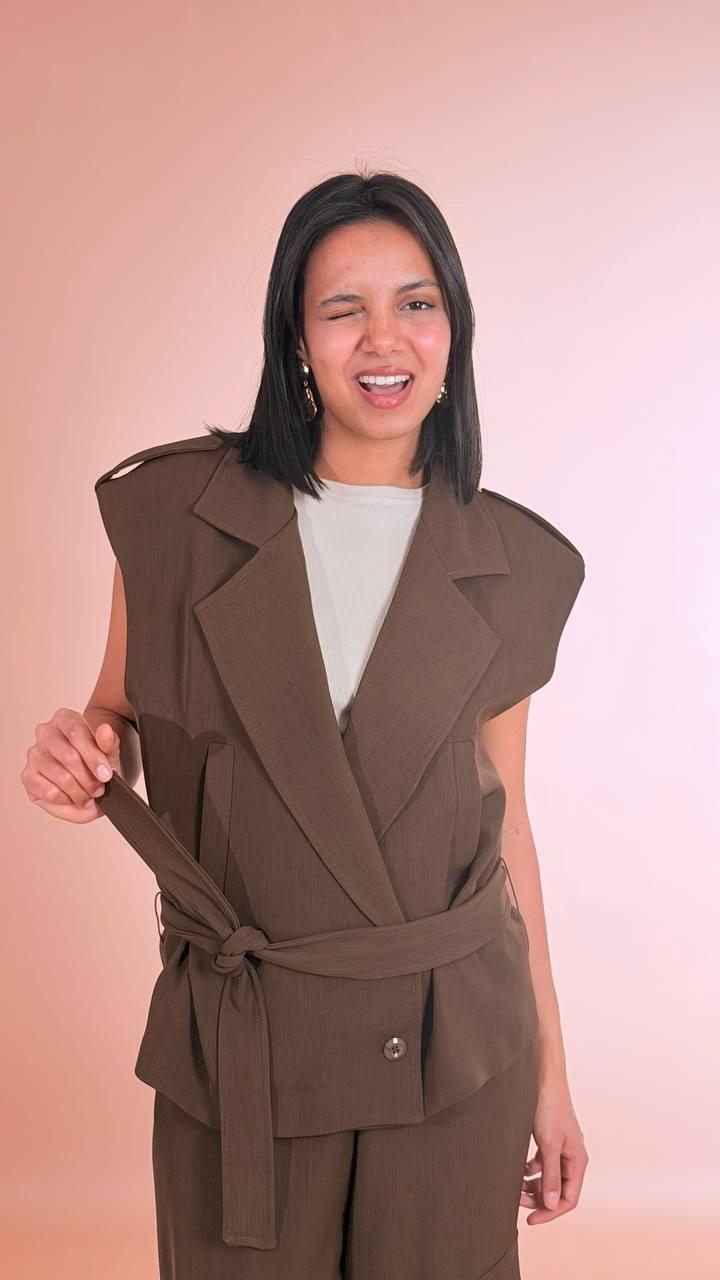 HAVE ONE Gilet con fusciacca LSO-Q004 MORO 