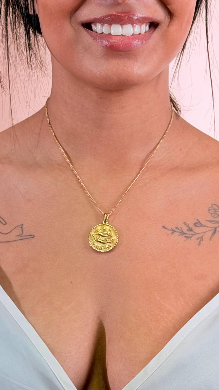 CLUB MANHATTAN Collana segno zodiale gemelli CLBMGEMELLI ORO 