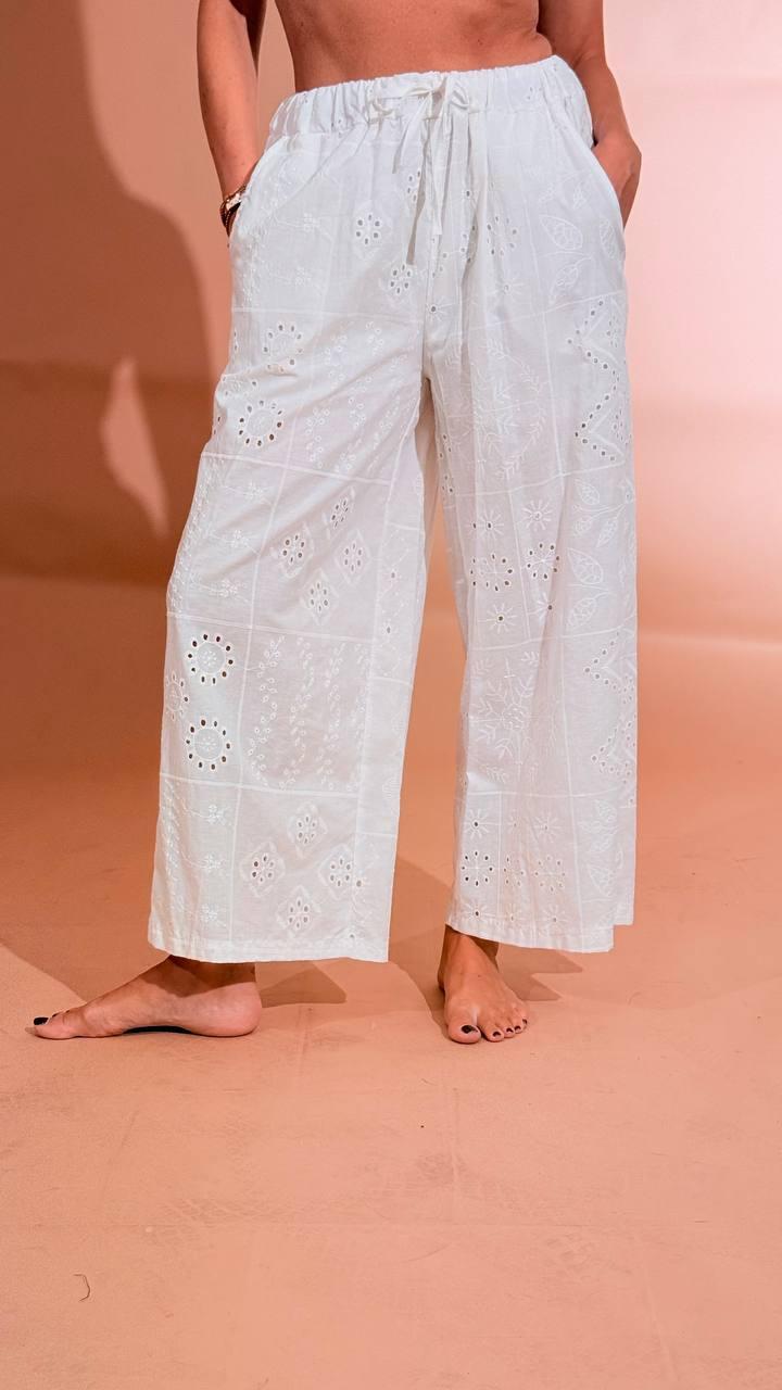 LEVA Pantalone linda LINDAP60553 BIANCO 