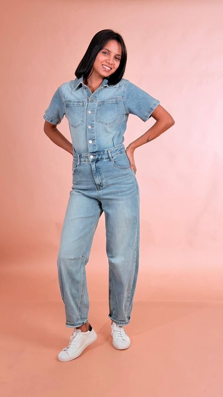 LEVA Tuta intera denim M7JF398 DENIM 